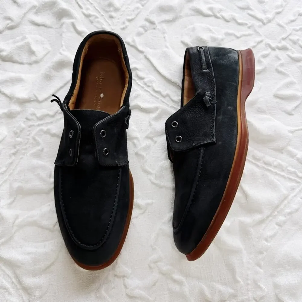 John Varvatos Thompson Yacht Laceless Boat Shoe Size 12 New